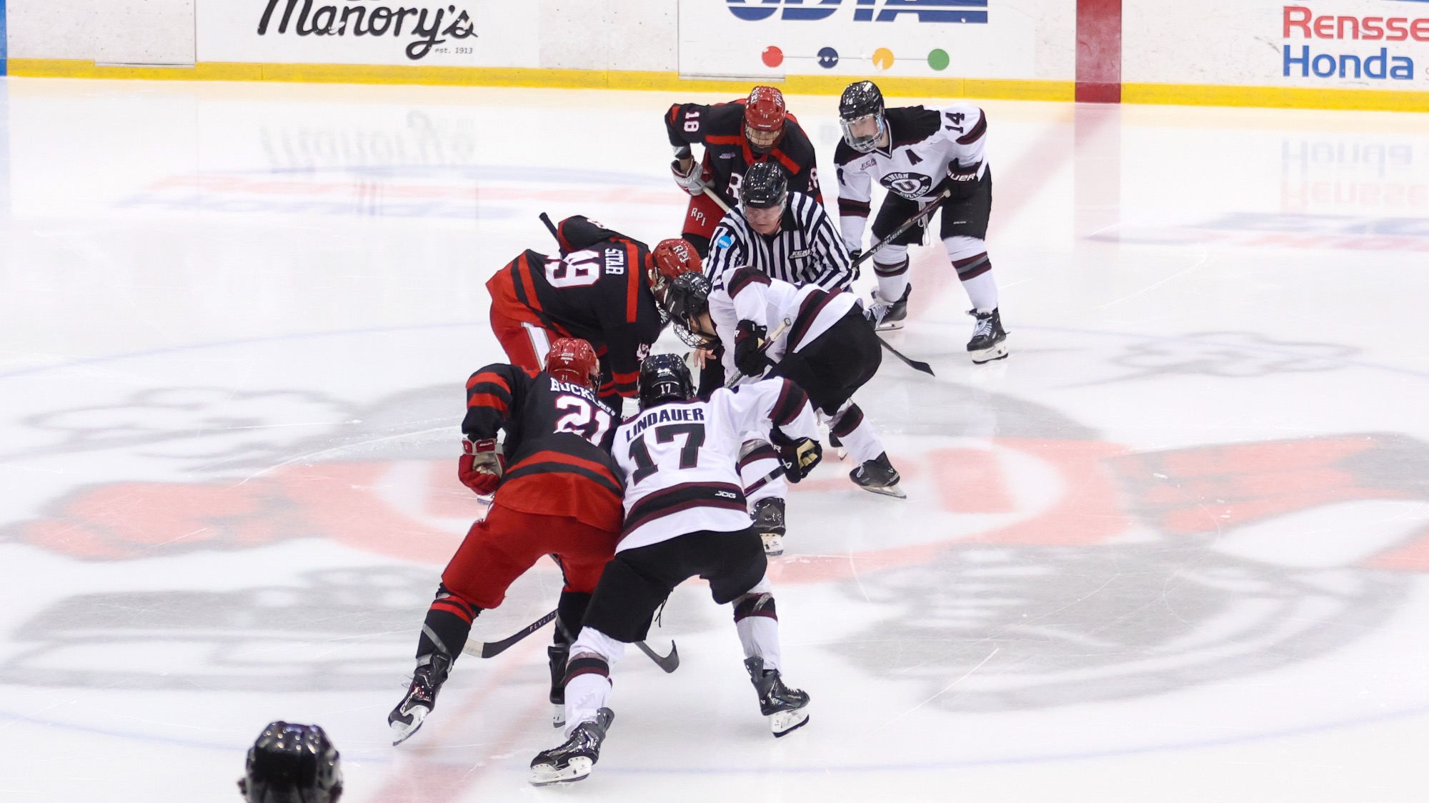 RPI Men's Hockey team in action versus Union on Saturday November 1 2025 in Troy New York.
