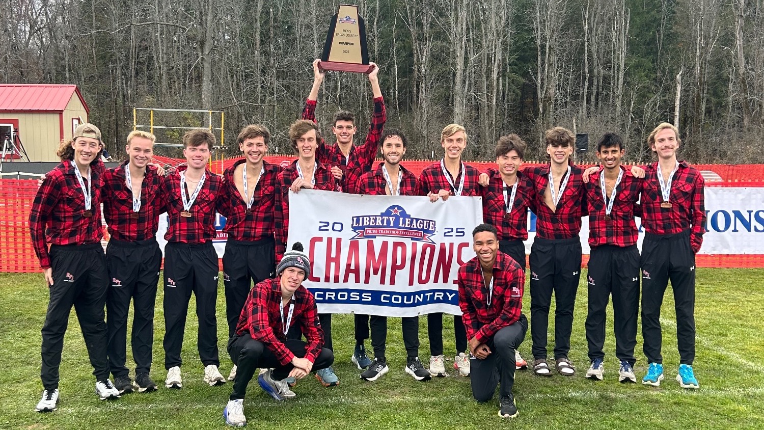 The 2025 RPI men’s cross country team celebrated 