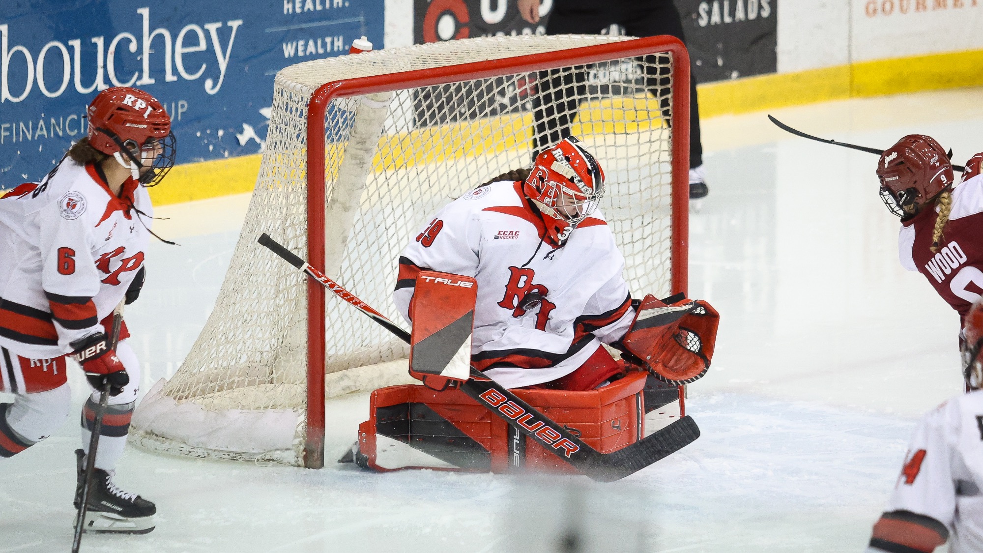 Reese Keating of the RPI Women's Ice Hockey team in action versus Colgate on Friday, November 21, 2025 in Troy, NY.