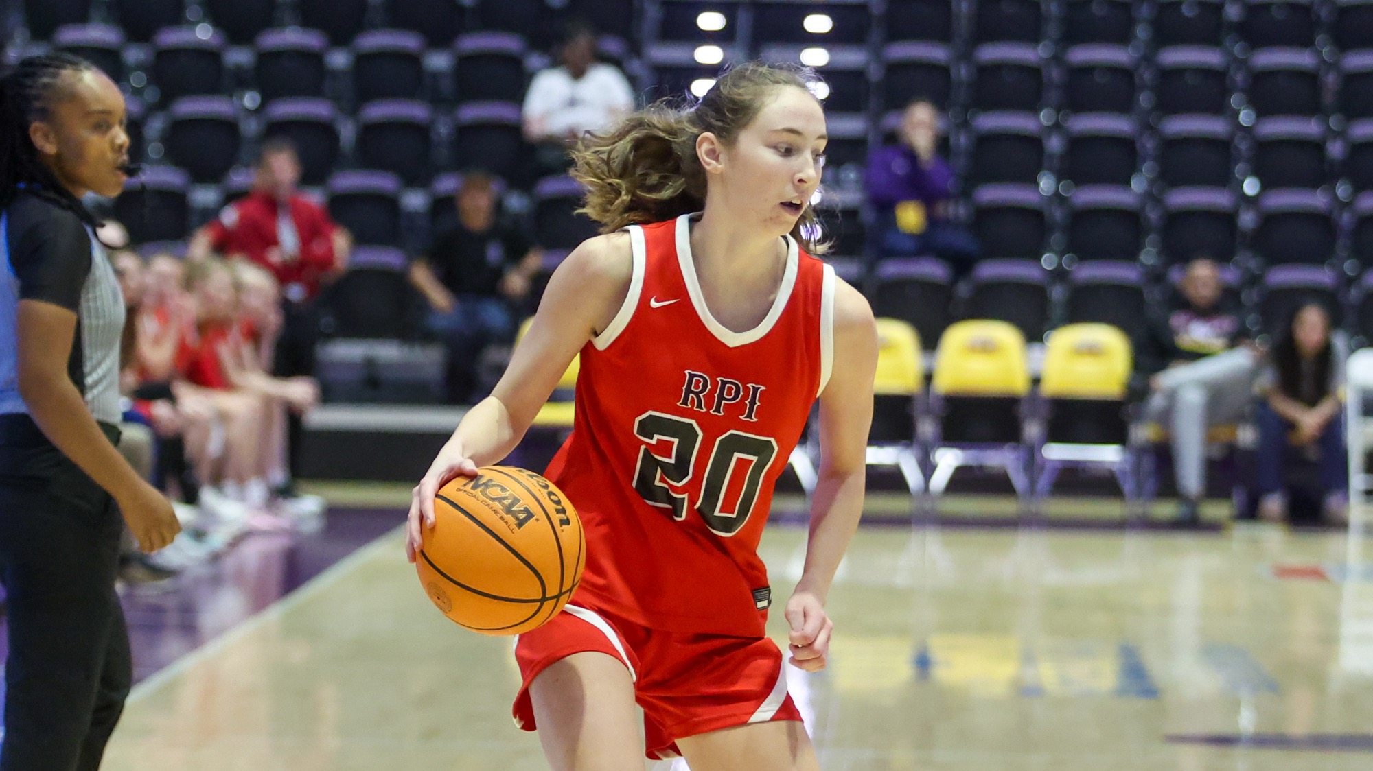 Brooke Boyle of RPI Women's Basketball team in action versus University of Albany on Wednesday, November 26, 2025 in Albany, NY.