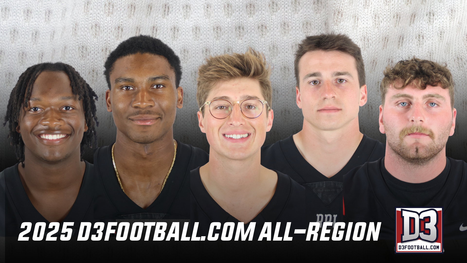 Graphic for the 2025 D3football.com All-Region Teams