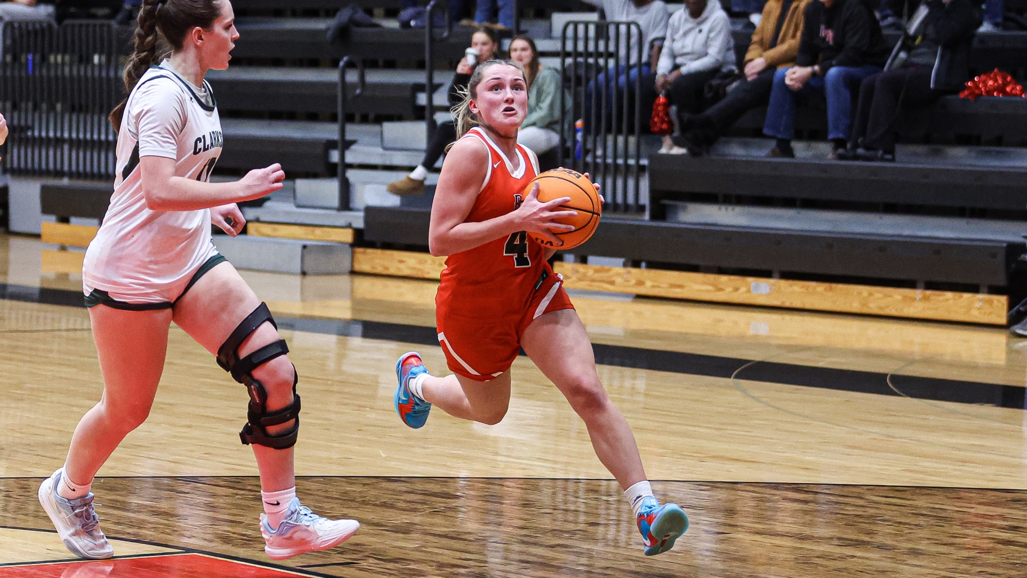 Sophie Costello of RPI Women's Basketball in action versus Clarkson on Friday, December 5, 2025 in Troy, NY.