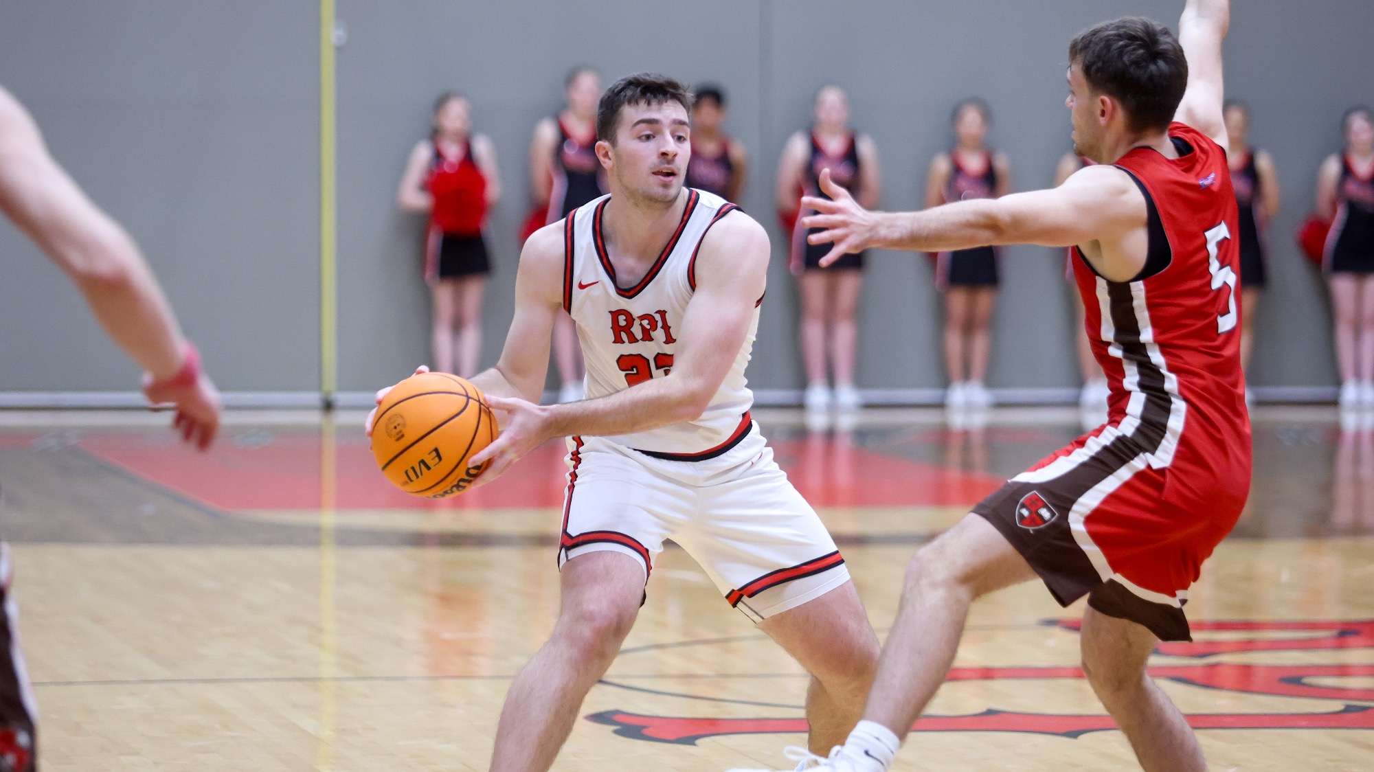 PJ Scalisi of RPI Men’s Basketball in action versus St. Lawrence on Saturday, December 6, 2025 in Troy, New York. 