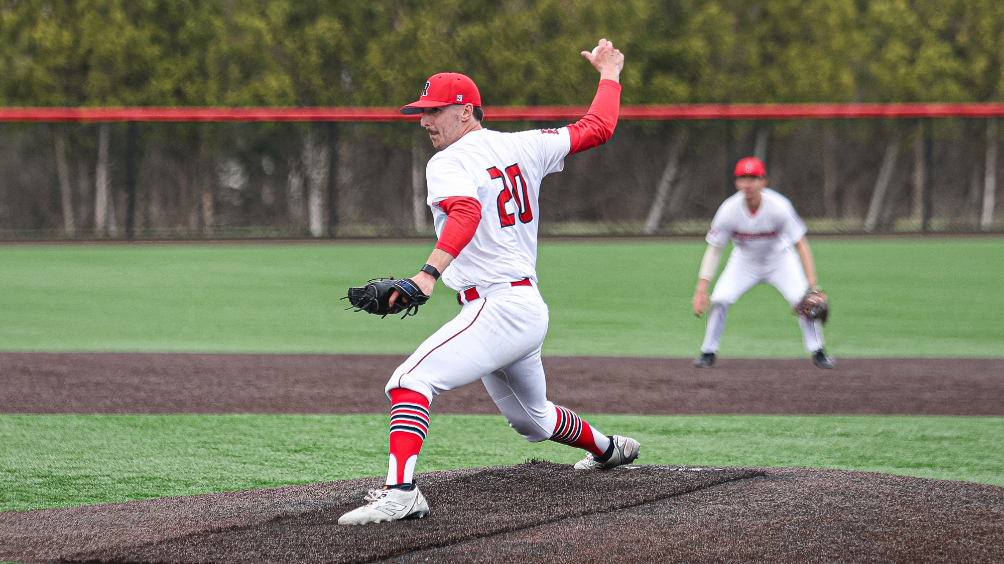 Zach Zajac of RPI Baseball in action versus Vassar on April 20 2025 in Troy New York. 
