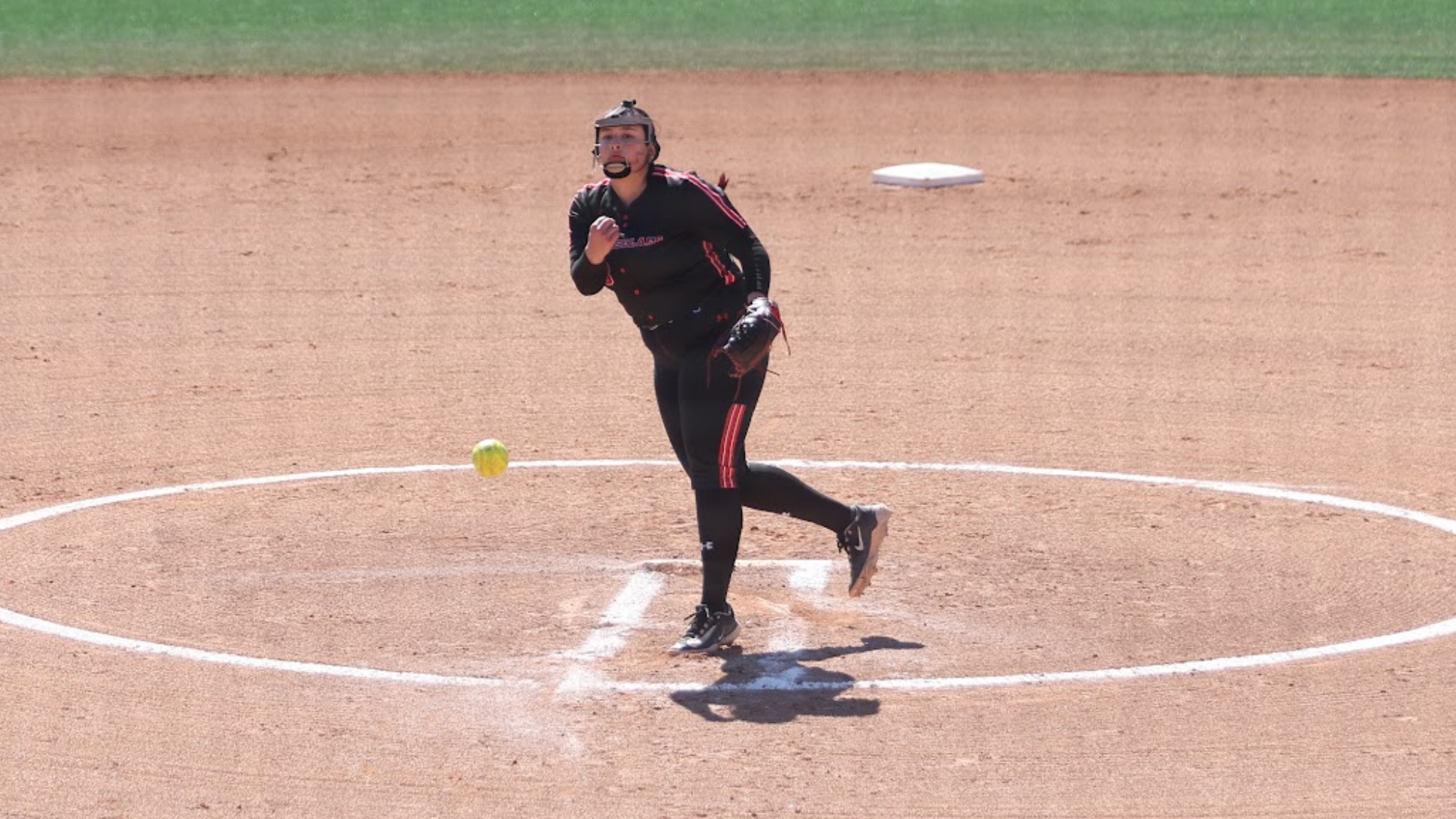 Ava Markert of RPI softball in action versus Oneonta on Thursday, March 27, 2025 in Troy New York