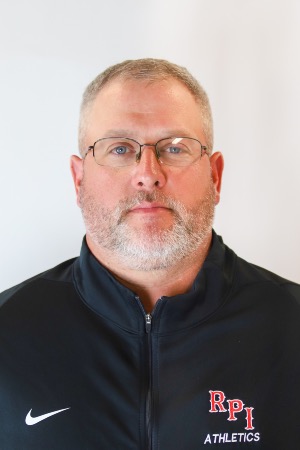 Justin Higgins of the RPI Football coaching staff.