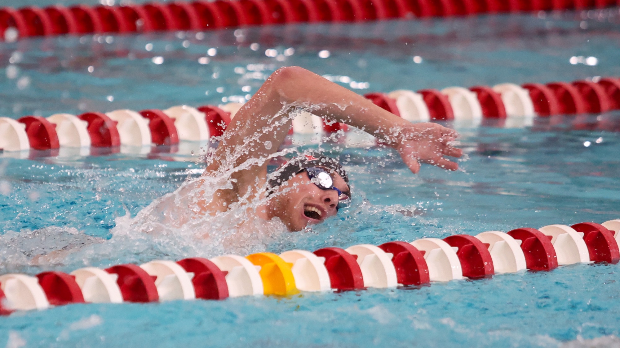 Men’s Swimming and Diving in action at the Kumpf Invitational on Saturday, January 17, 2025 in Troy, New York.