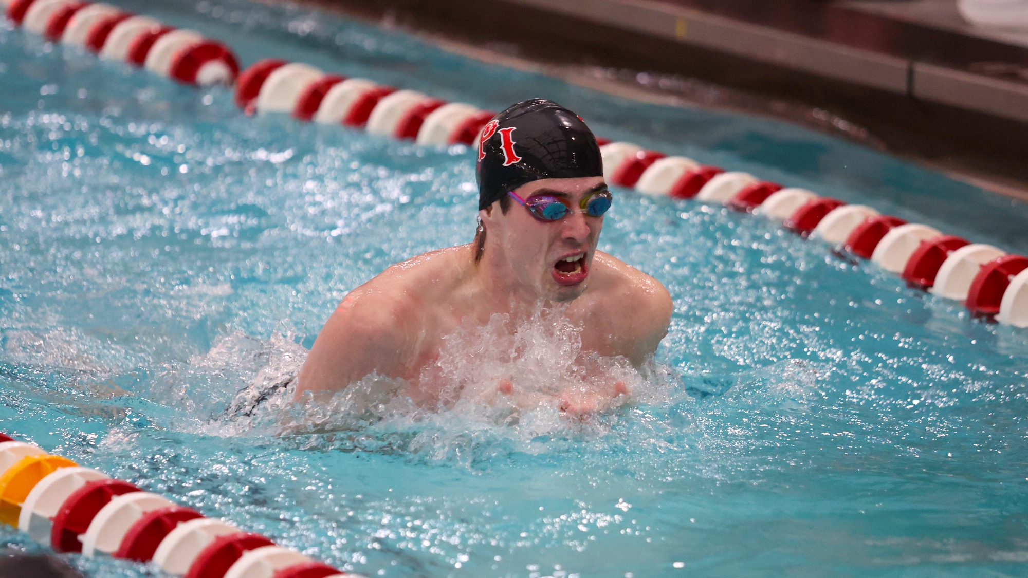 Men’s Swimming and Diving in action at the Kumpf Invitational on Saturday, January 17, 2025 in Troy, New York.