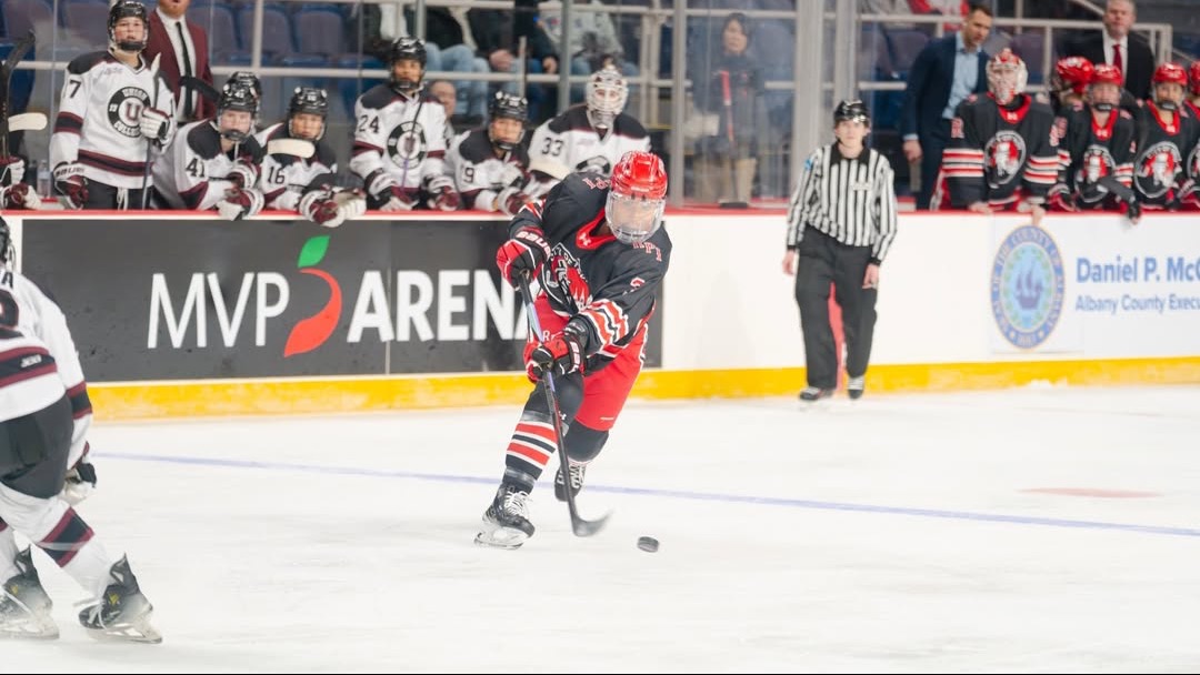 Kendal Davidson of the RPI Women’s Hockey in action versus Union at the Mayor's Cup on Saturday, January 24, 2026 in Albany, New York.