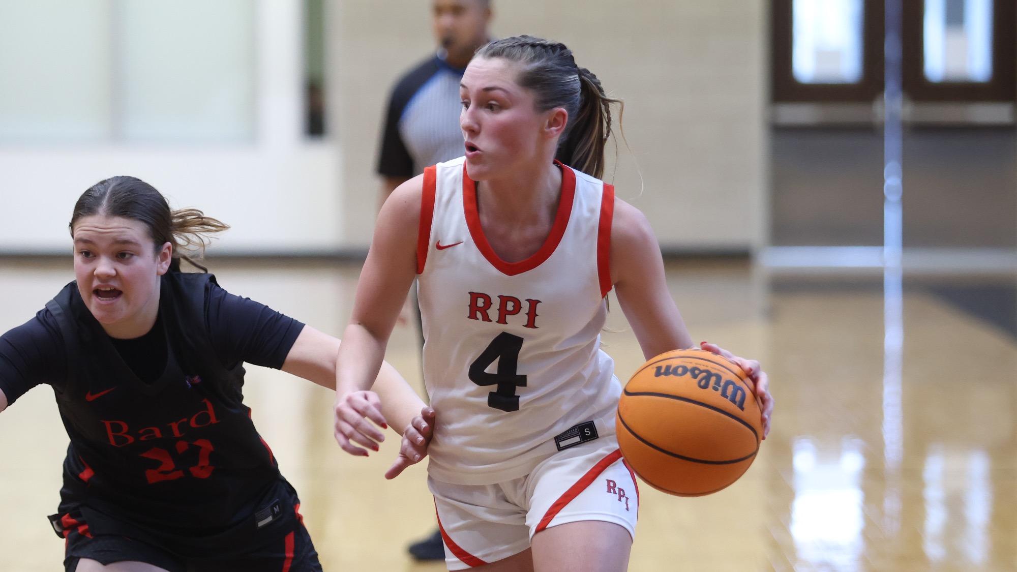Sophie Costello of the RPI Women’s Basketball team in action versus Bard on Saturday, January 3, 2025 in Troy, New York. 