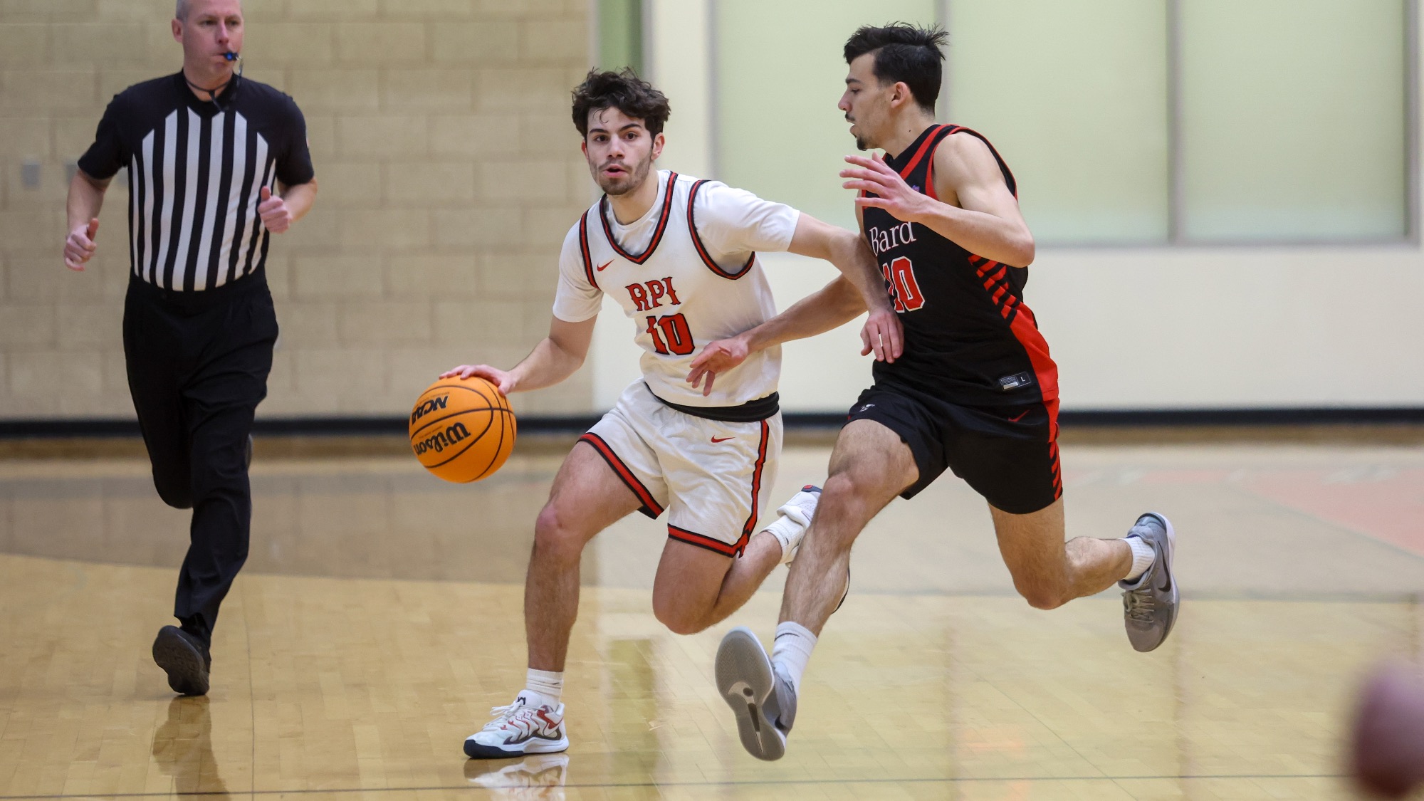 Billy Feeks of the RPI Men’s Basketball team in action versus Bard on Saturday January 3 2025 in Troy, New York. 