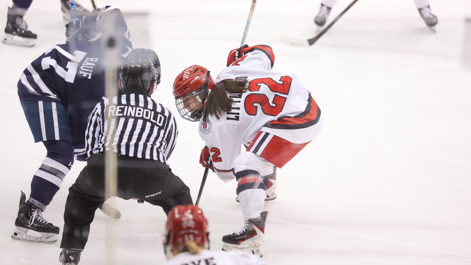 Michaela Littlewood of RPI Women’s Ice Hockey in action versus Yale on Friday, January 30, 2025 in Troy, New York. 