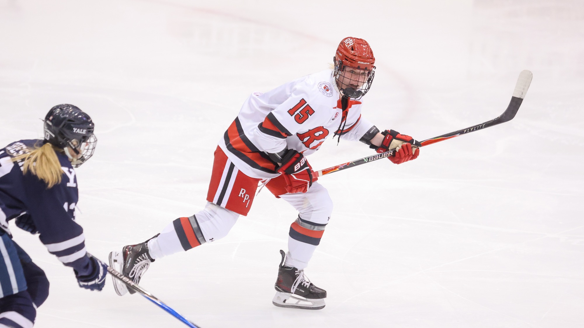 Kyley Toye of RPI Women’s Ice Hockey in action versus Yale on Friday, January 30, 2025 in Troy, New York. 