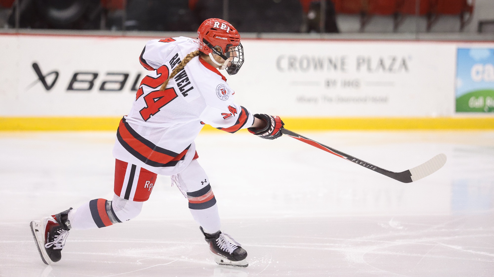 Taryn Rathwell of RPI Women’s Ice Hockey in action versus Yale on Friday, January 30, 2025 in Troy, New York. 