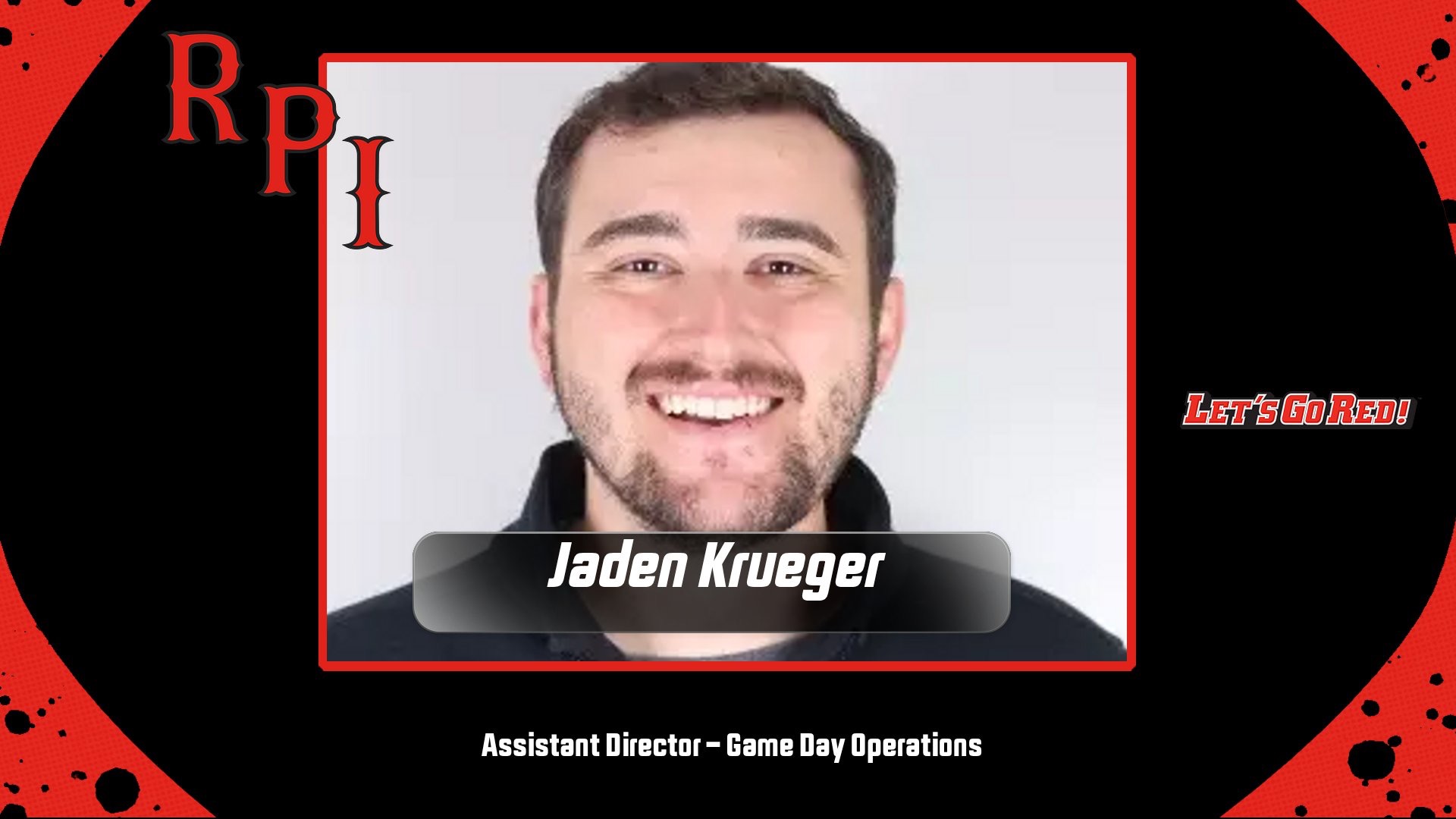 Jaden Krueger announcement graphic.