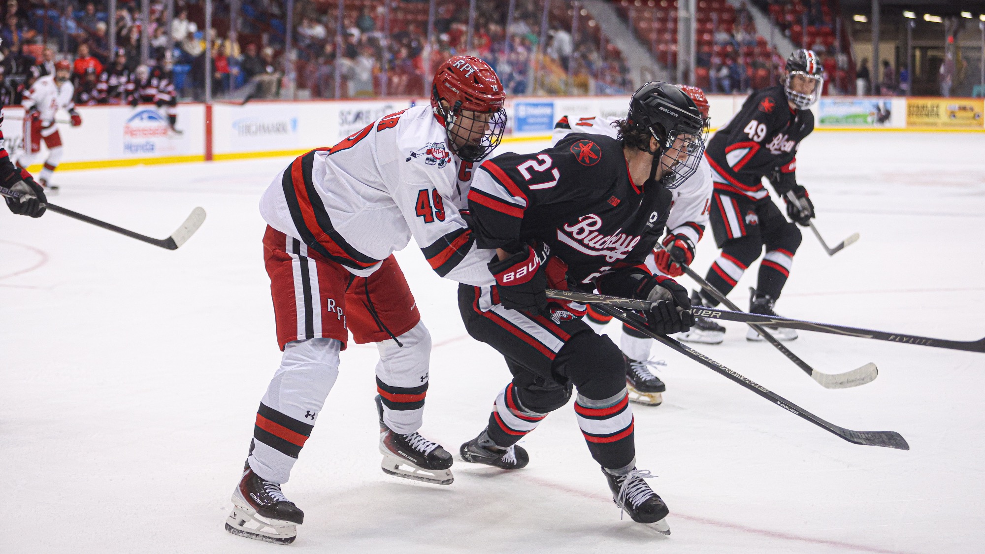 Filip Sitar of RPI Men’s Ice Hockey in action versus Ohio State on Saturday, October 10 2026 in Troy, New York.