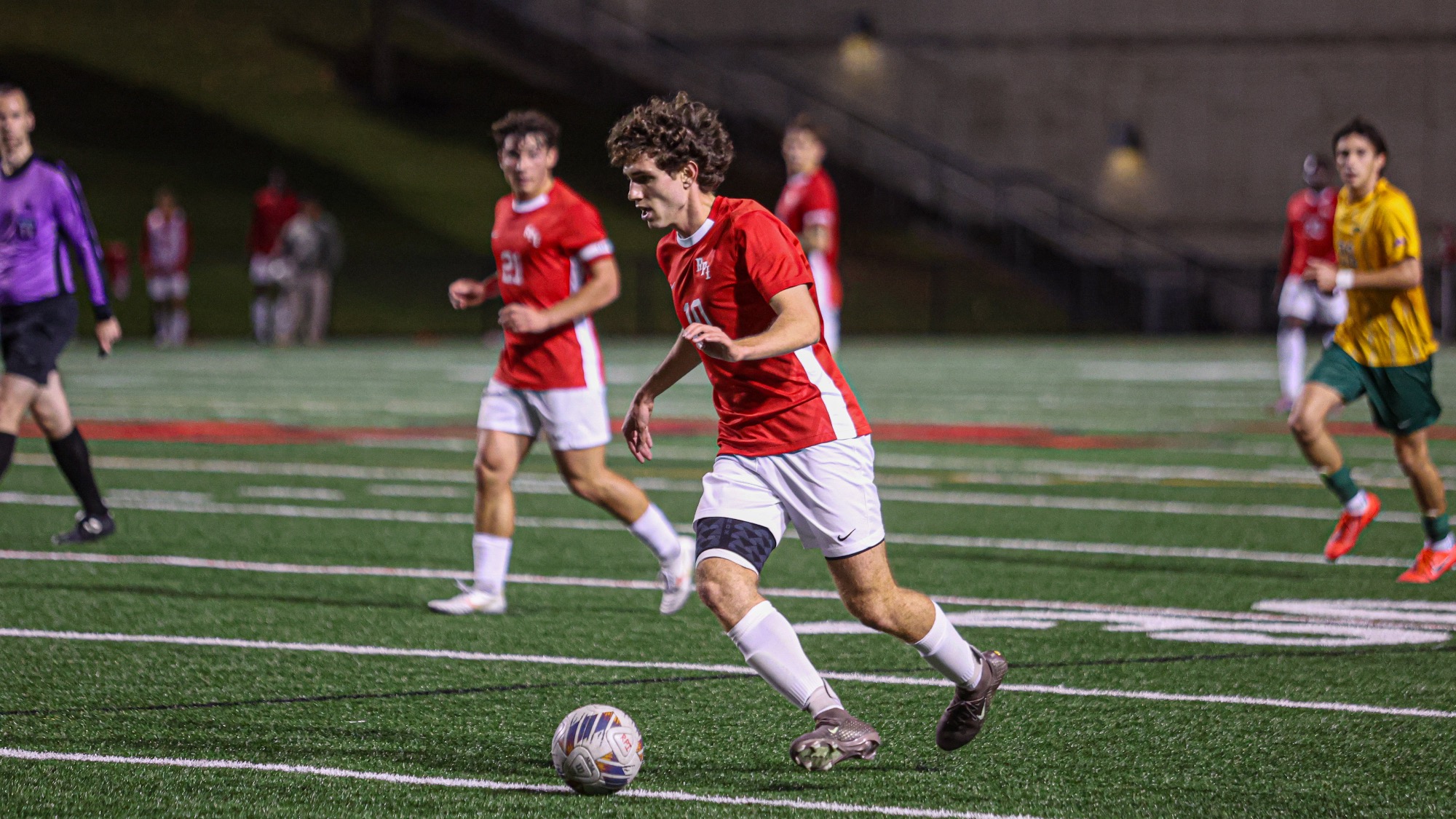 Sam Shmuckler of RPI Men’s Soccer in action versus Skidmore on Wednesday, October 14, 2026 in Troy, New York.