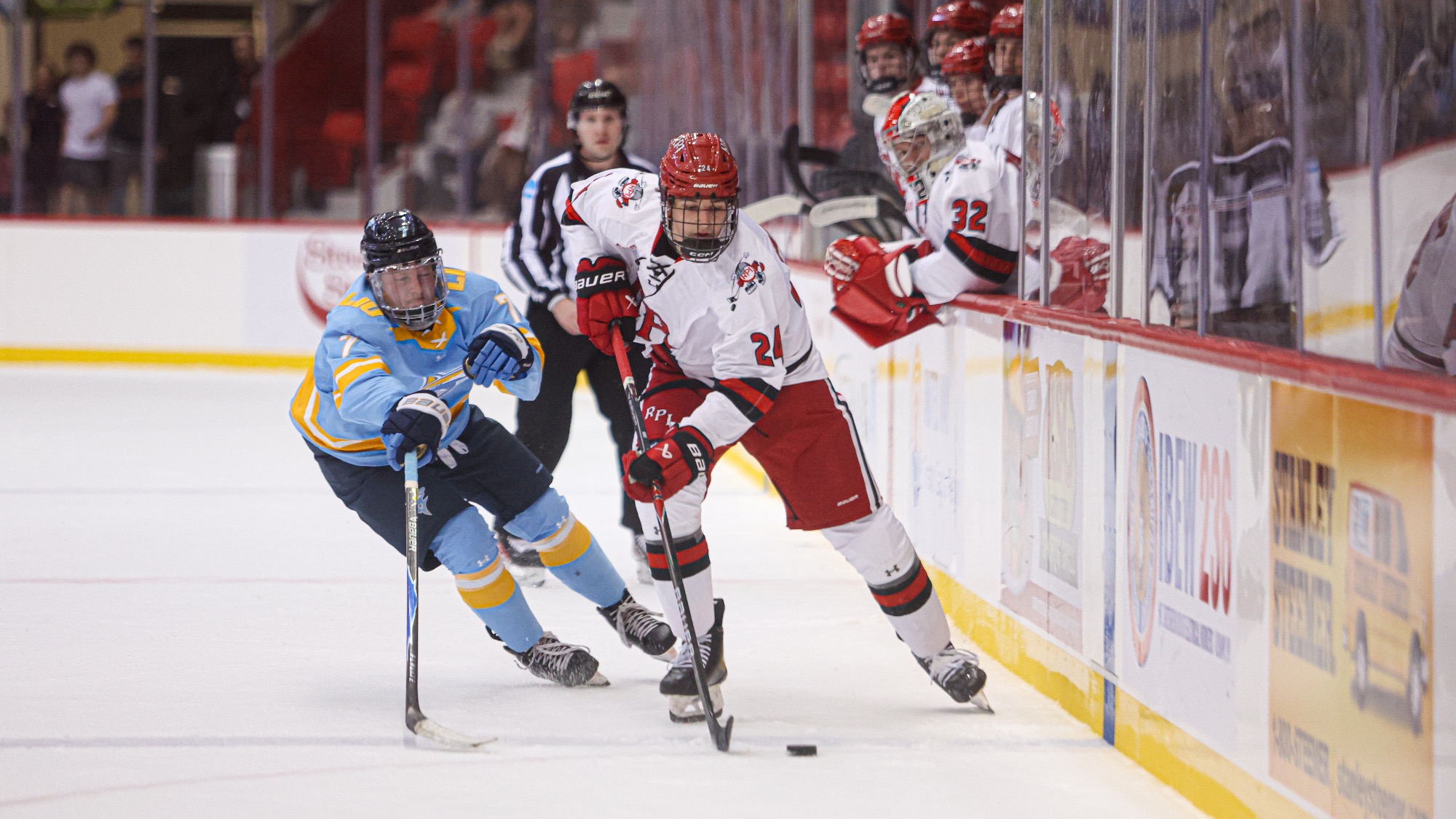 Grayson Burzynski of RPI Men’s Hockey in action versus LIU on Friday, October 16, 2026 in Troy New York. 