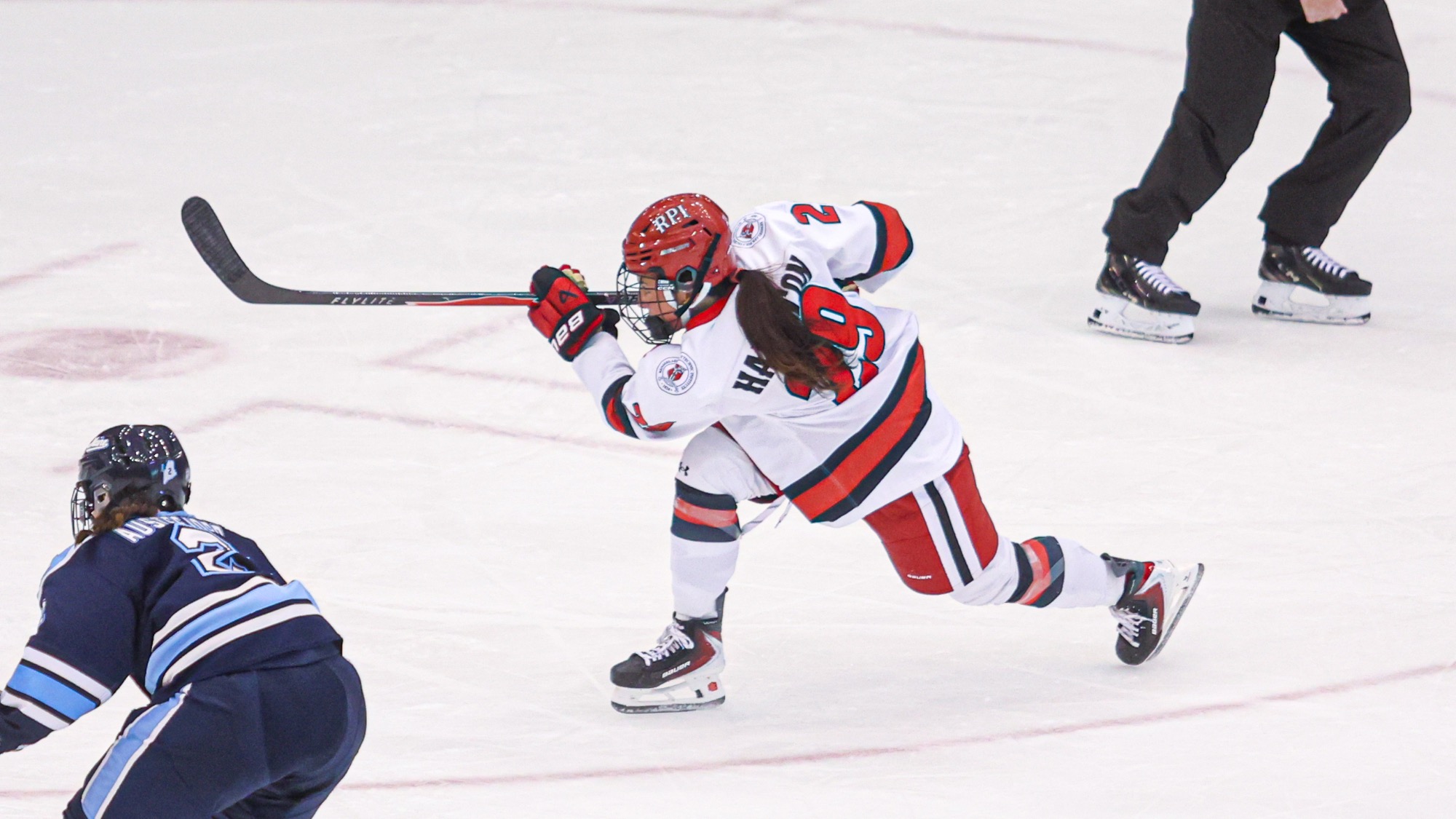 Molly Hamilton of RPI women’s ice hockey in action versus Maine on Saturday, October 17, 2026 in Troy New York. 