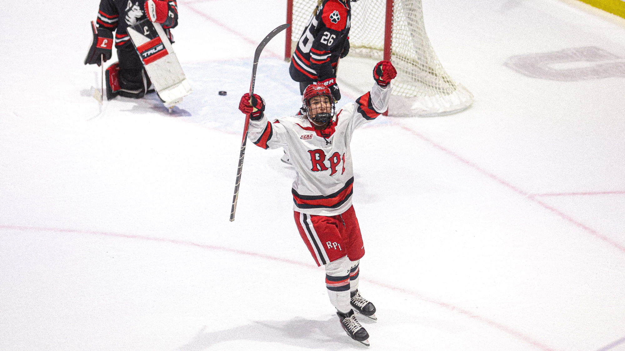 Barbora Cerna-Proskova of RPI women’s ice hockey in action versus Northeastern on Friday October 2, 2026 in Schenectady, New York.