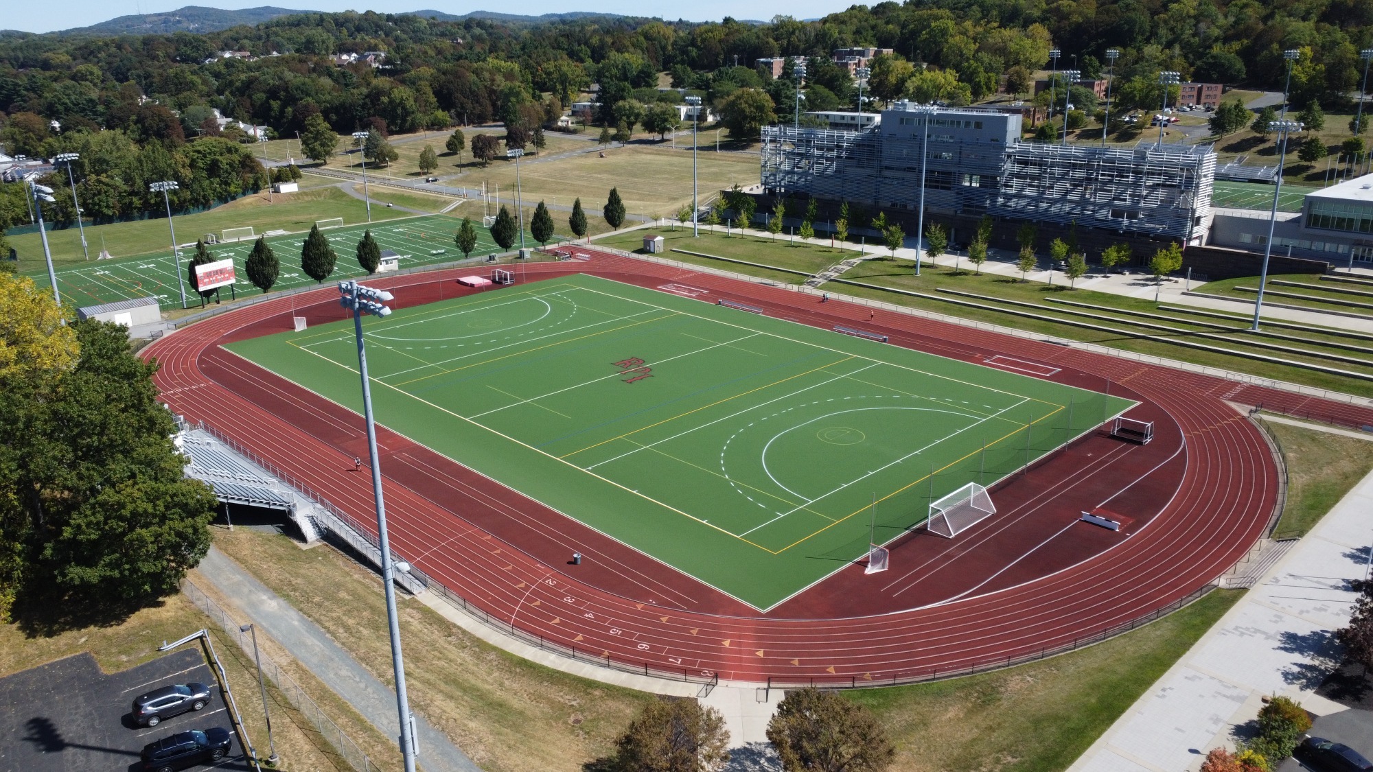 Aerial view of Harkness Field - RPI Athletics