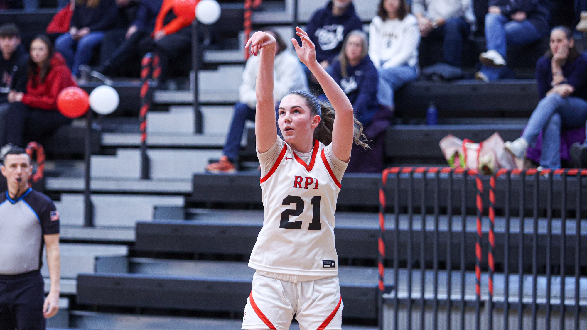 Niamh Gendron of RPI Women’s Basketball in action versus Ithaca on Saturday, February 14th 2026 in Troy, New York. 