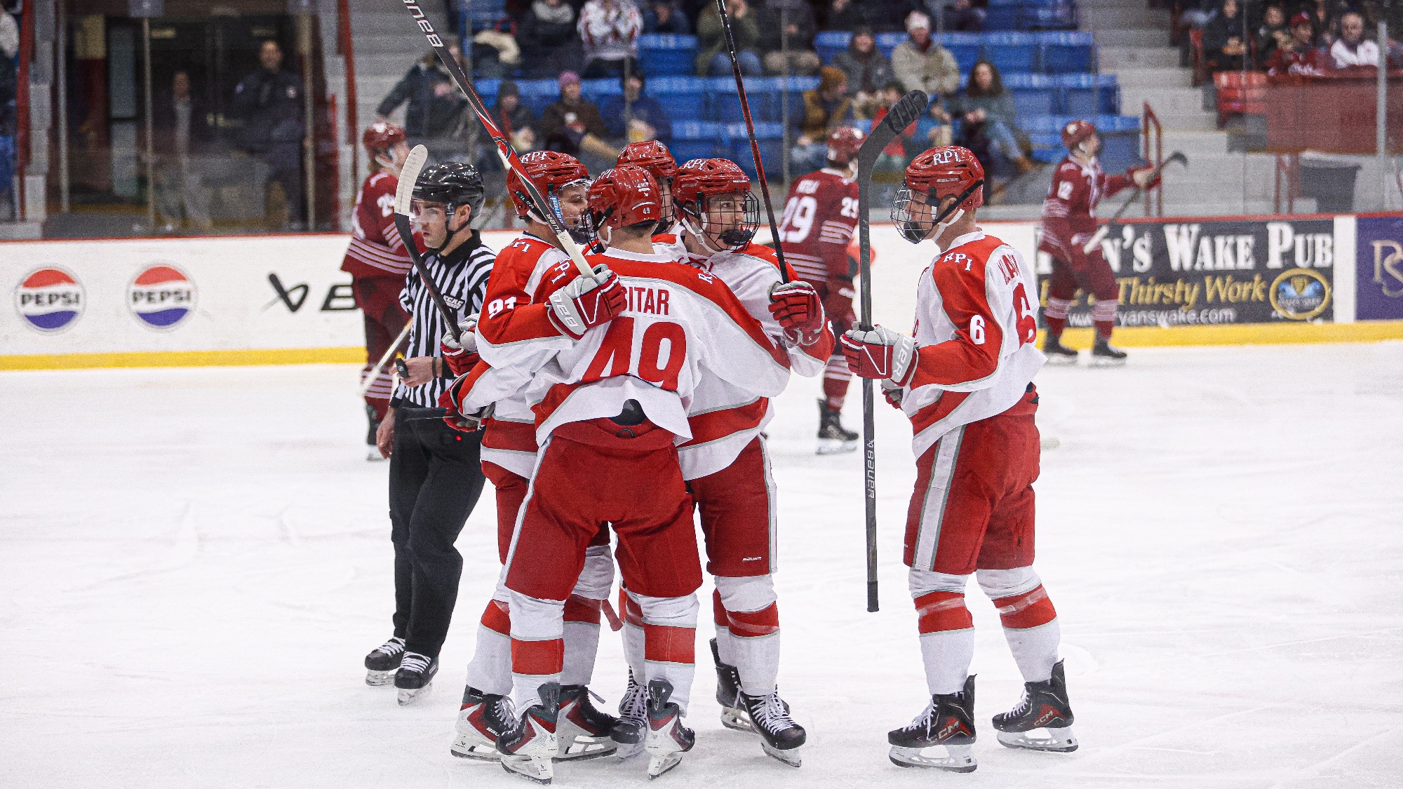 RPI Men’s Hockey in action versus Colgate on Saturday, February 14th 2026 in Troy, New York. 