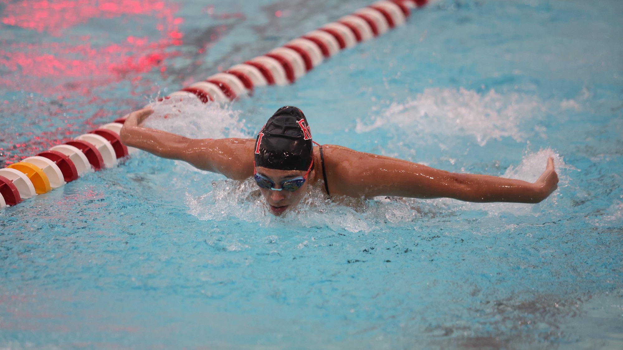 RPI Women’s Swimming and Diving in action versus Hamilton on Friday, January 23, 2026 in Troy, New York.