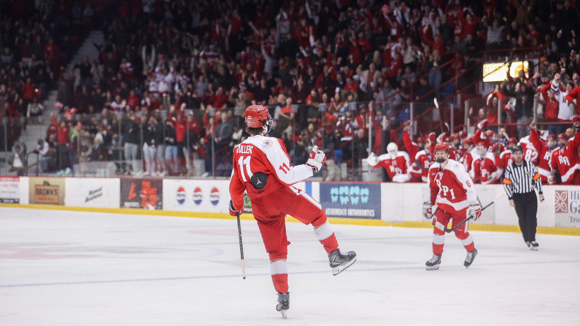 Rainers Rullers of RPI Men’s Ice Hockey in action versus Harvard on Saturday, February 21, 2026 in Troy, New York. 