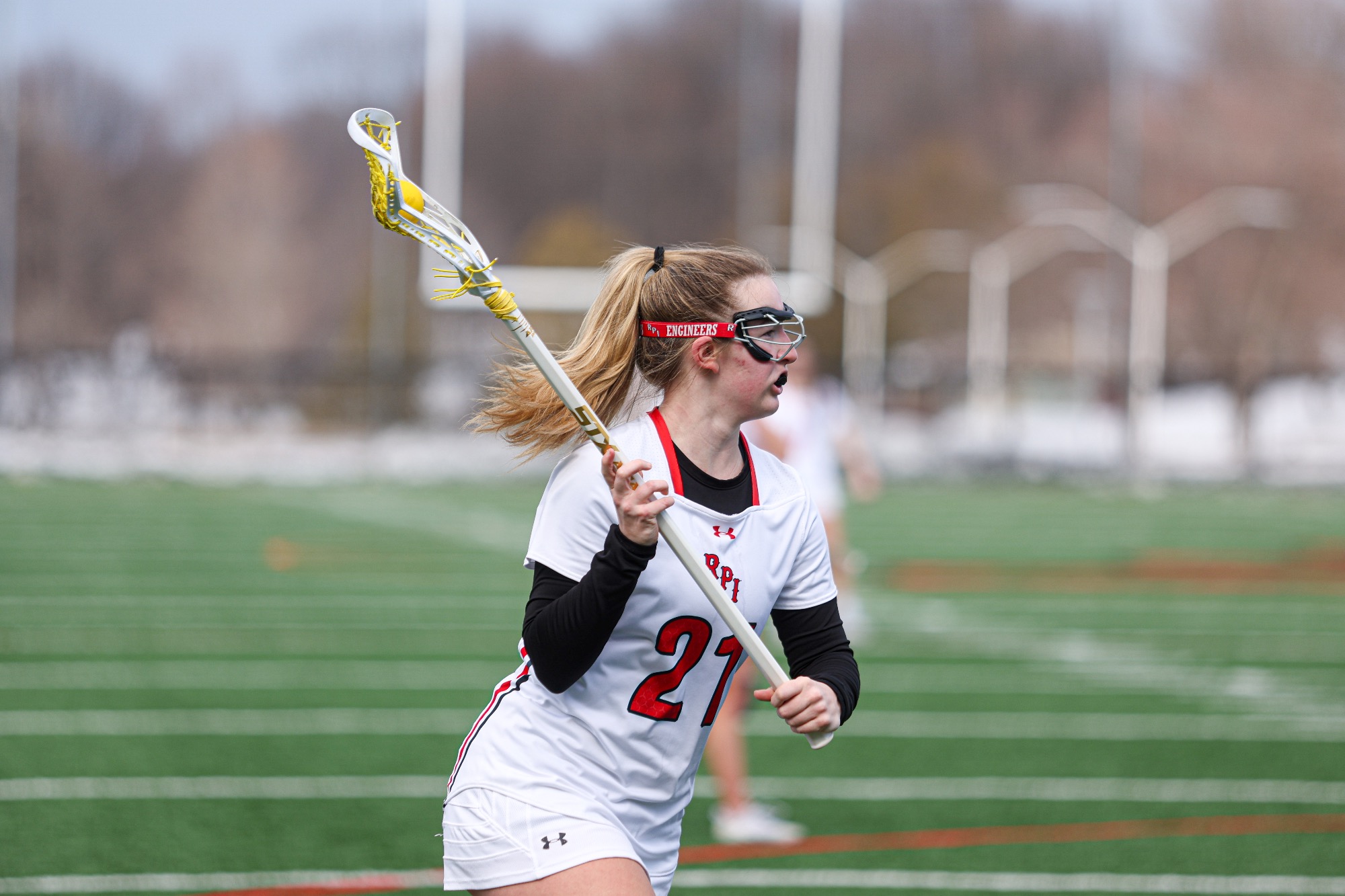 Kacey Pritts of the RPI Women's Lacrosse team in action versus Keene State on Saturday, February 28, 2026 in Troy, New York.