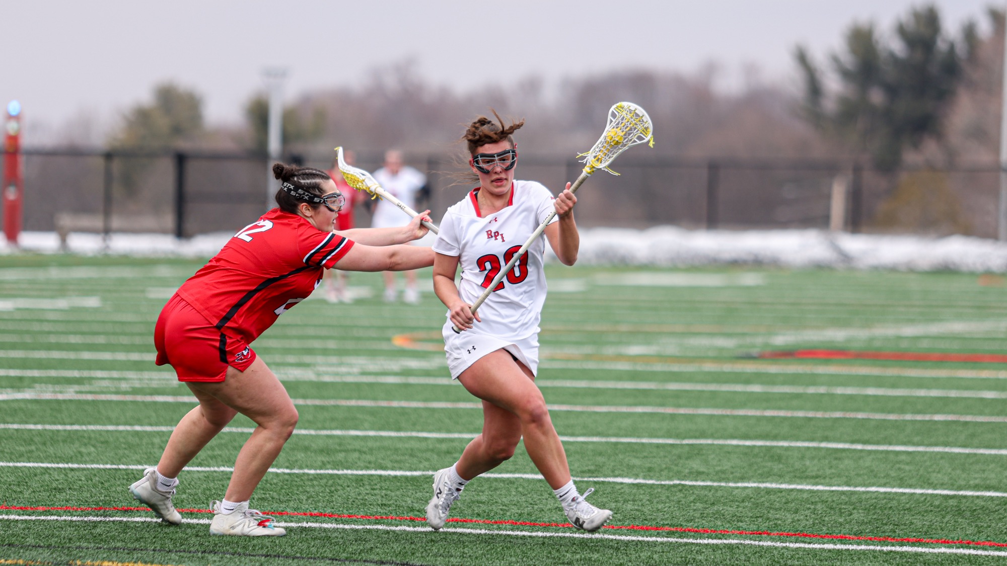 Emily Speck of the RPI Women's Lacrosse team in action versus Keene State on Saturday, February 28, 2026 in Troy, New York.