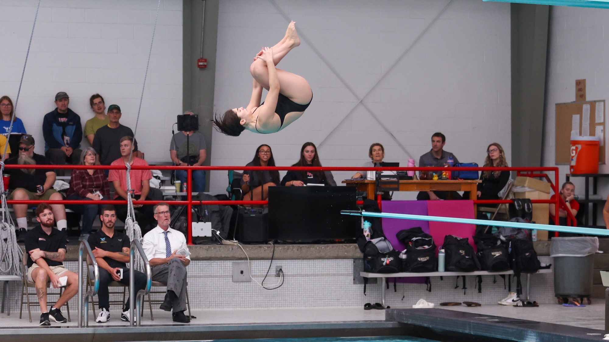 The RPI Women's Swimming and Diving team in action versus Oneonta on Saturday October 25 2025 in Troy New York