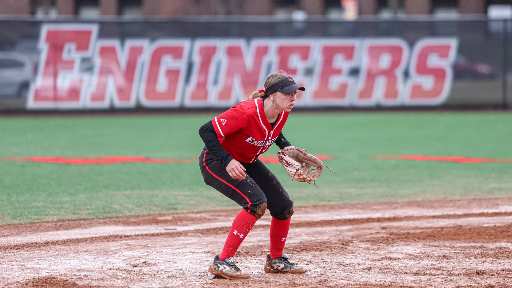 Lauren Cosselman of RPI Softball in action versus Russell Sage College on Thursday, March 19, 2026 in Troy, New York.
