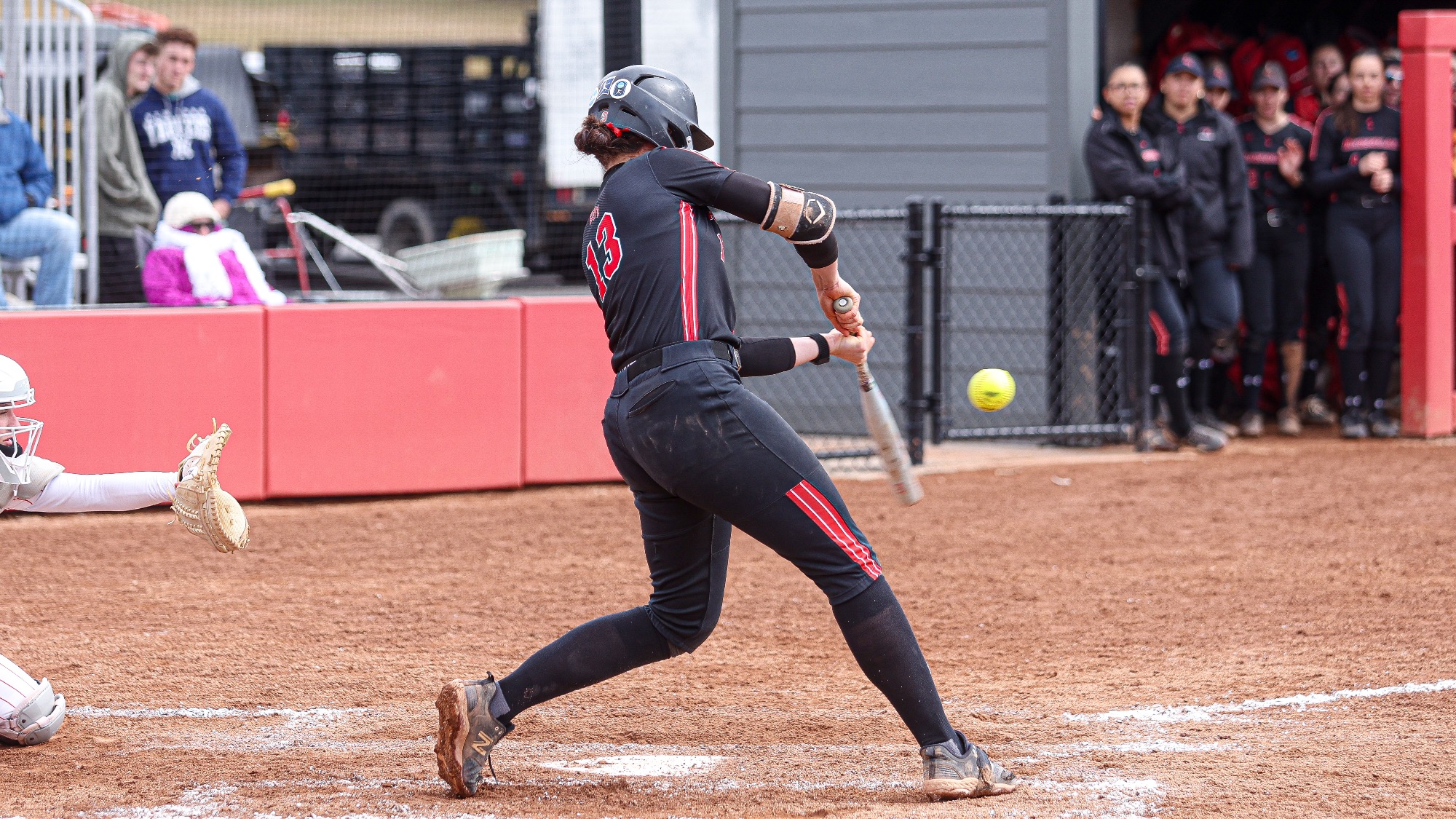 Callista Adorno of RPI Softball in action versus Utica on Saturday, March 21, 2026 in Troy, New York.