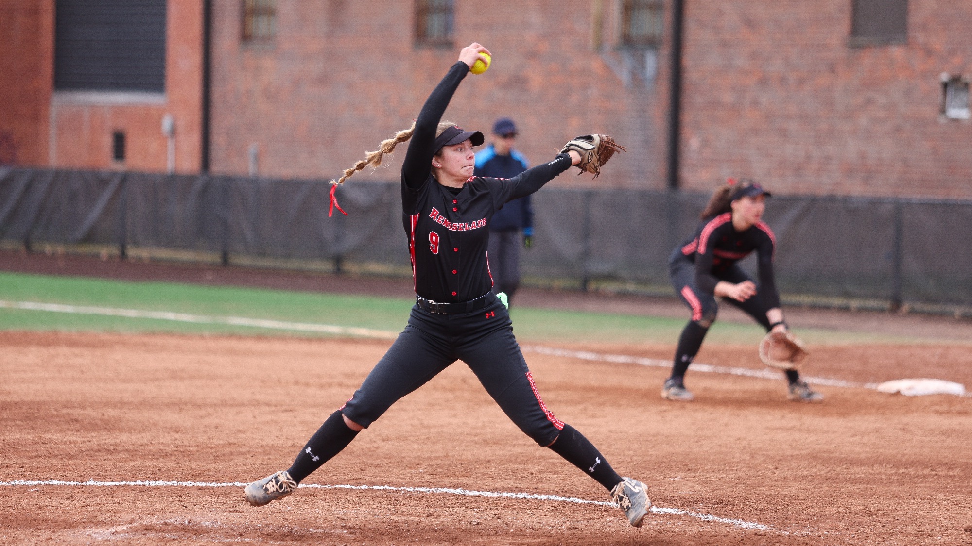 Callie Volker of RPI Softball in action versus Utica on Saturday, March 21, 2026 in Troy, New York.