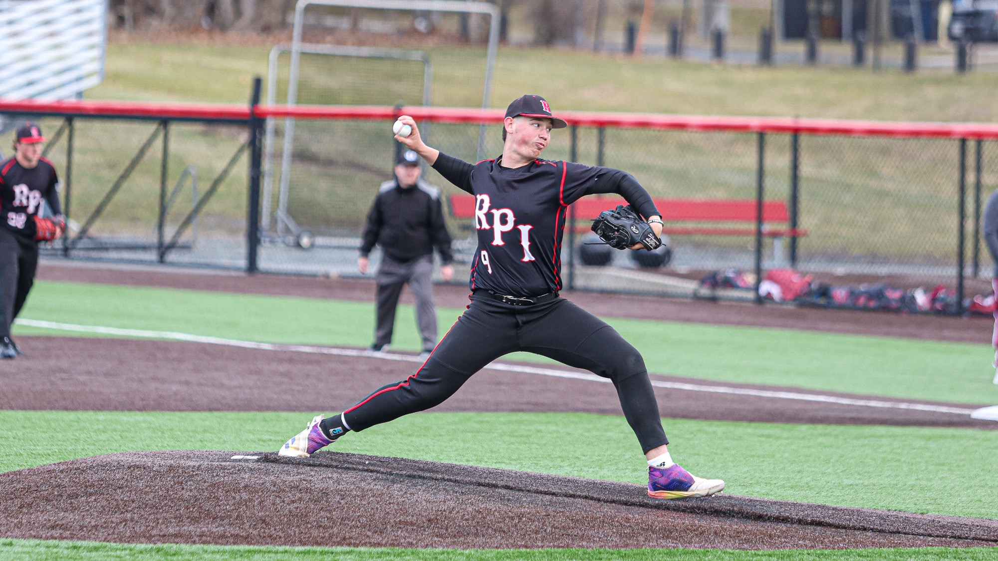 Ben Bellis of RPI Baseball in action versus Vassar on Saturday, March 21, 2026 in Troy, New York.