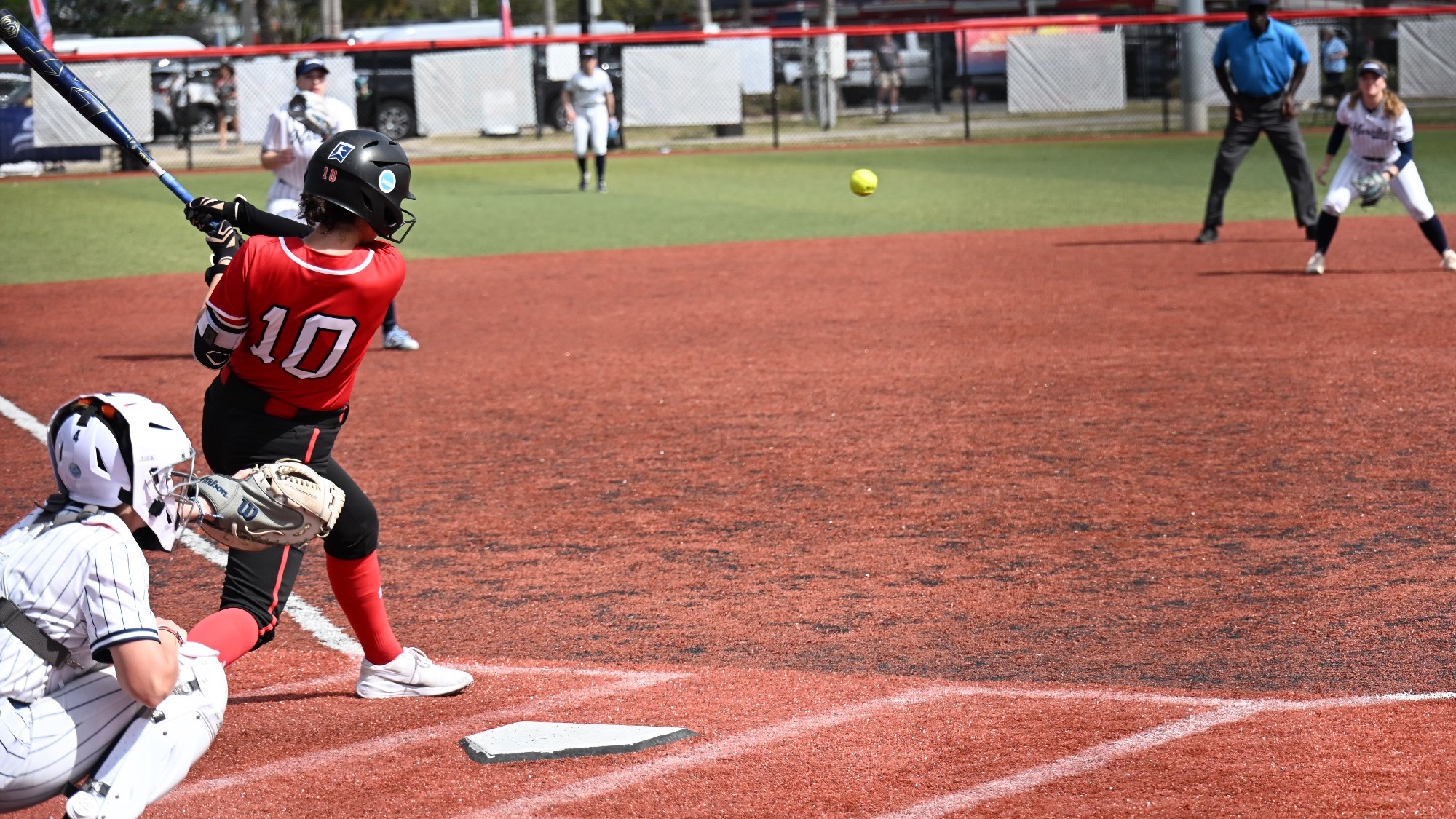 Evann McDowell of the 2026 RPI Softball team in action at The Space Coast Games on Saturday, March 7, 2026 in Melbourne, Florida