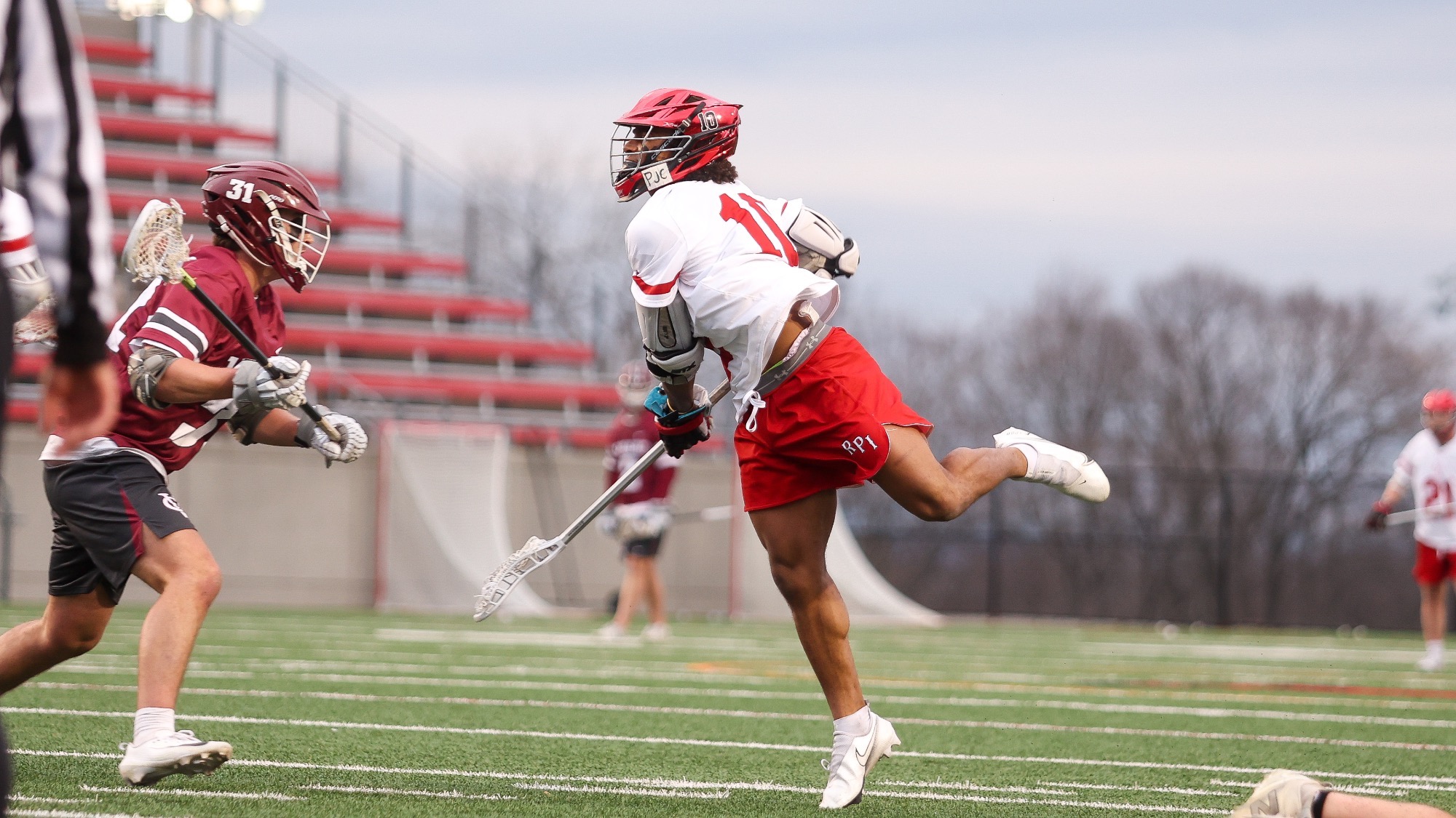 Sean Smith of RPI Men’s Lacrosse in action versus Vassar on Wednesday, April 1, 2026 in Troy New York. 