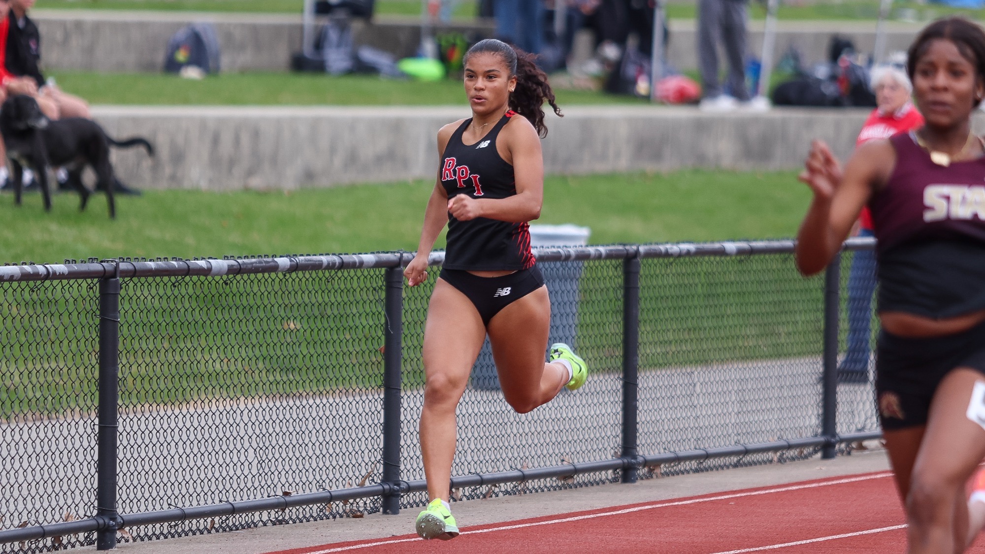 Anoua Carrie of RPI Track and Field in action at the RPI Under the Lights meet on Friday, April 10, 2026 in Troy, New York. 