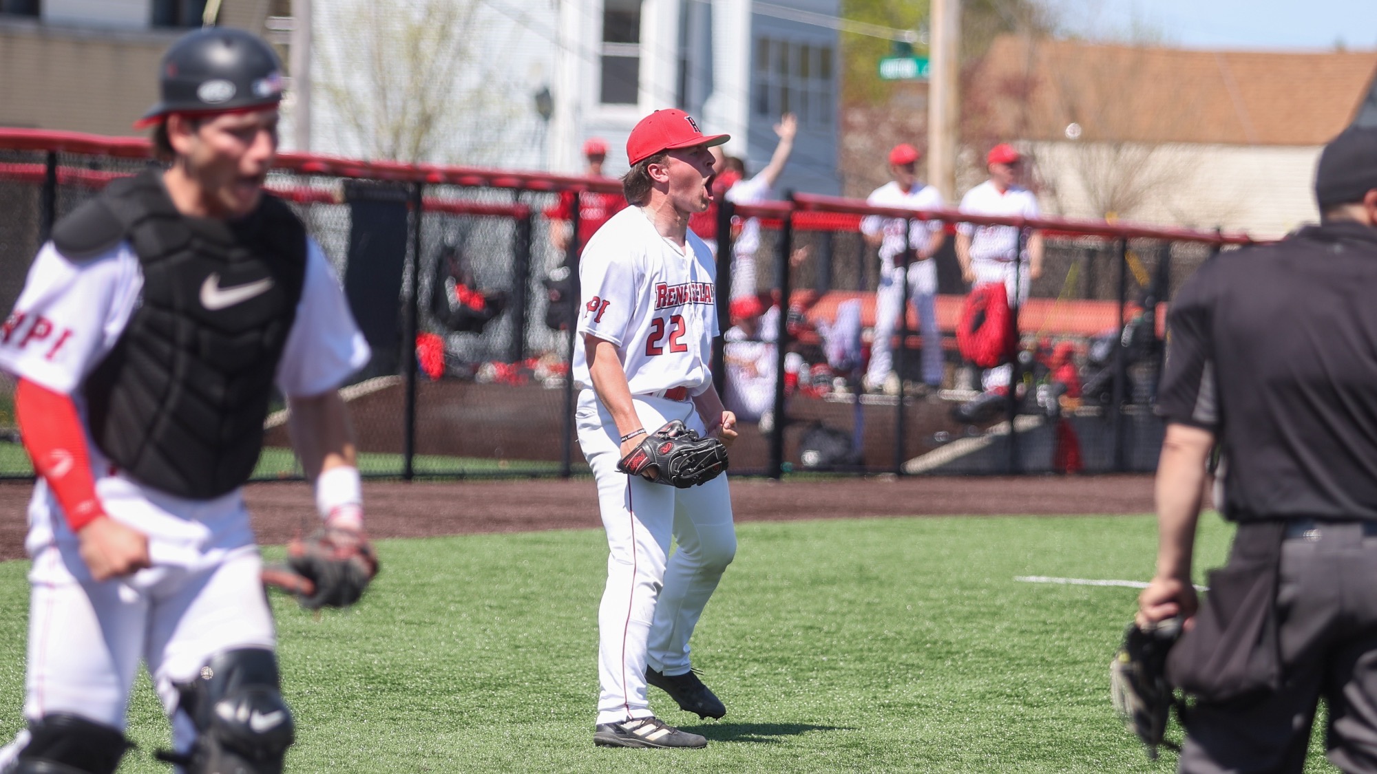 Garret Gates of RPI Baseball in action versus Cortland on Saturday, April 18 2026 in Troy, New York. 