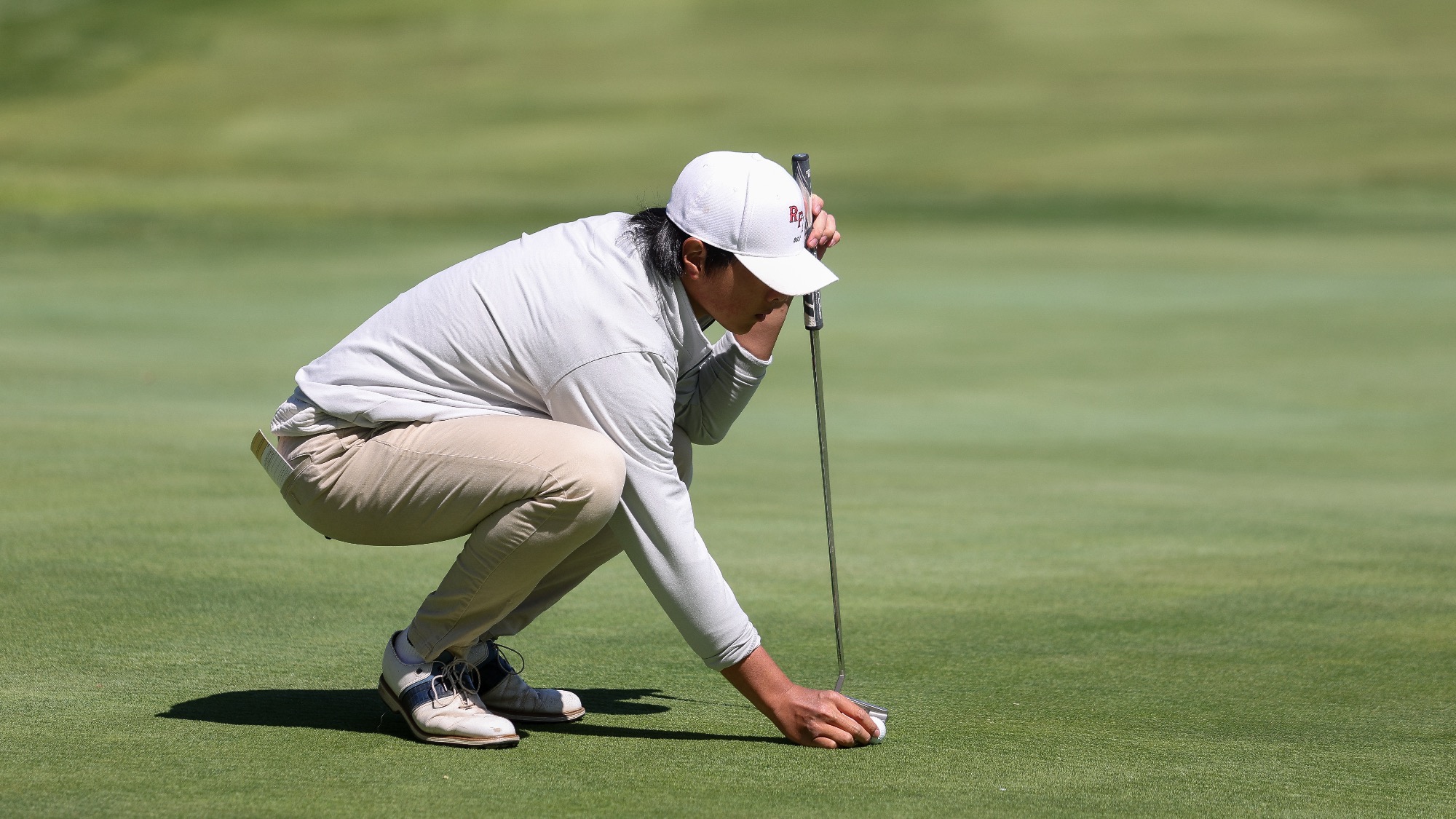 Robert Chuang of RPI Golf in action at the Liberty League Championship's on Friday April 24 2026 in Verona, New York 