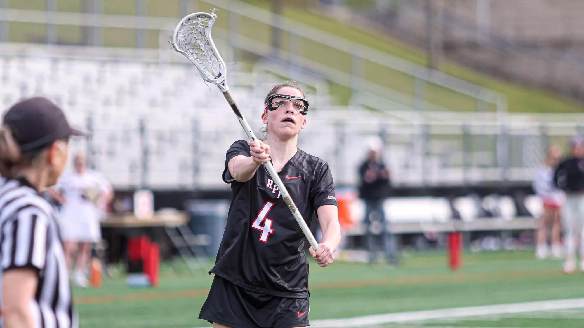 Beckett Houston of the RPI Women's Lacrosse team in action versus Vassar on Friday, April 3 2026 in Troy, New York.