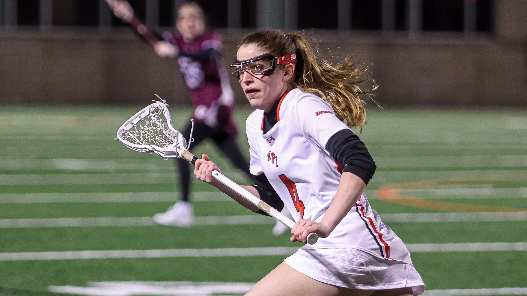 Beckett Houston of the RPI Womens Lacrosse team in action versus Union on Wednesday, April 8 2026 in Troy New York. 