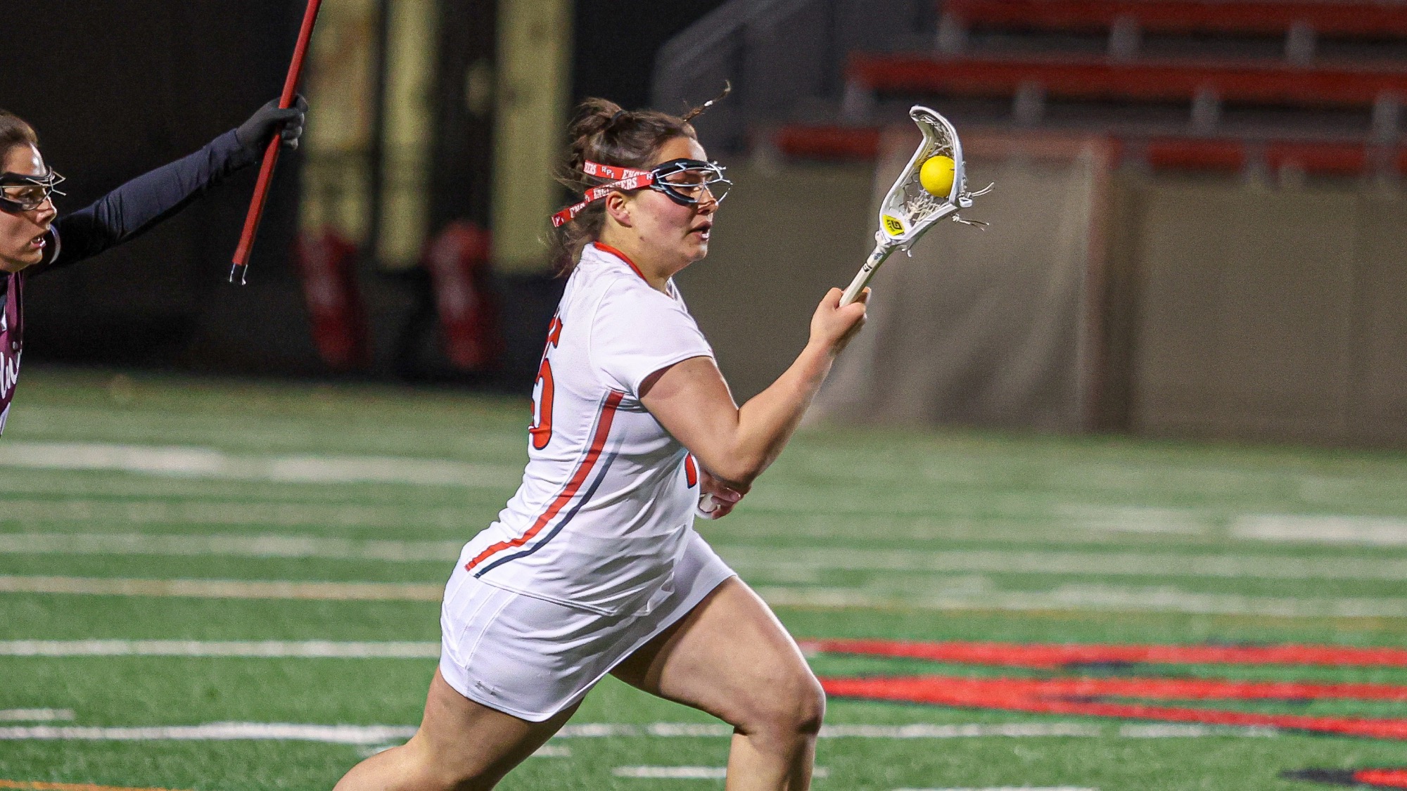 Caitlyn Speck of the RPI Womens Lacrosse team in action versus Union on Wednesday, April 8 2026 in Troy New York. 