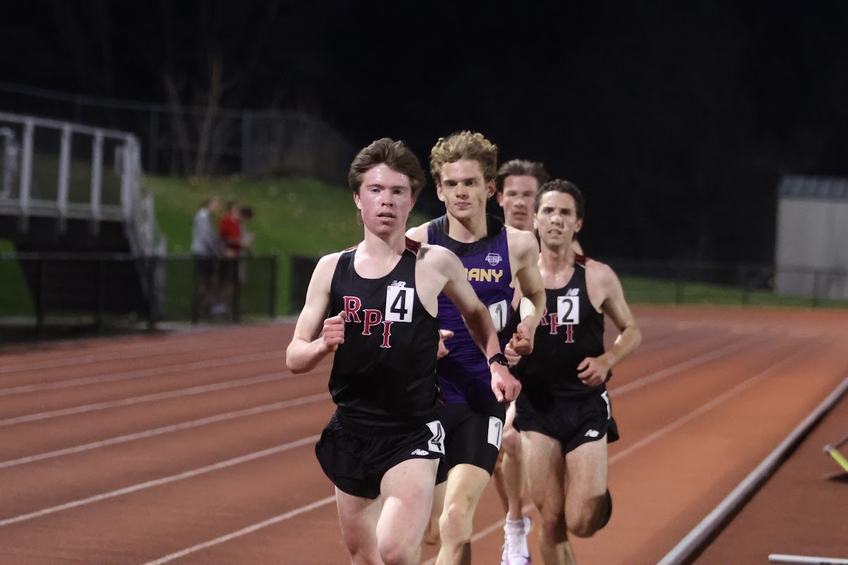 RPI Track and Field in action at the RPI Under the Lights meet on Friday, April 10, 2026 in Troy, New York.