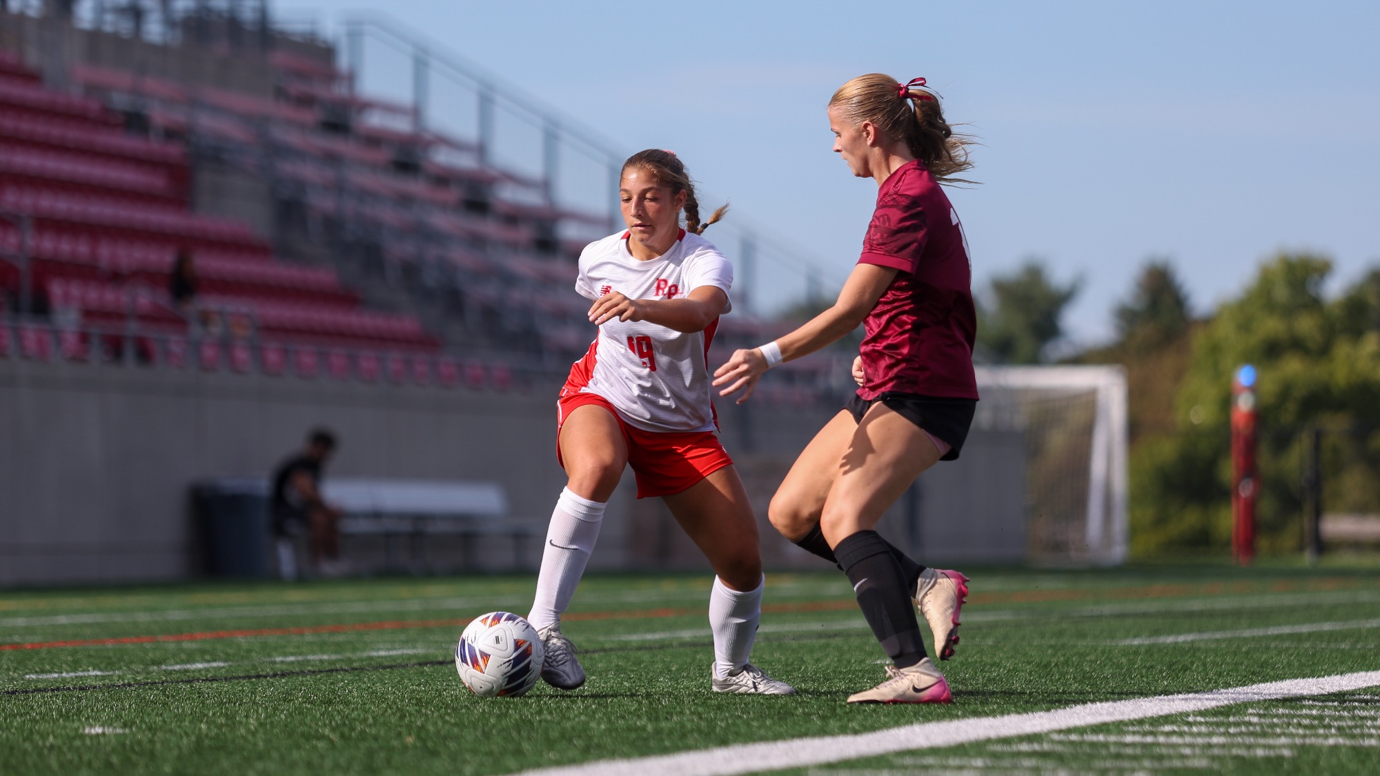 Sophia Byron of RPI Women's Soccer in action versus Potsdam on Saturday, September 12, 2026 in Troy, New York.