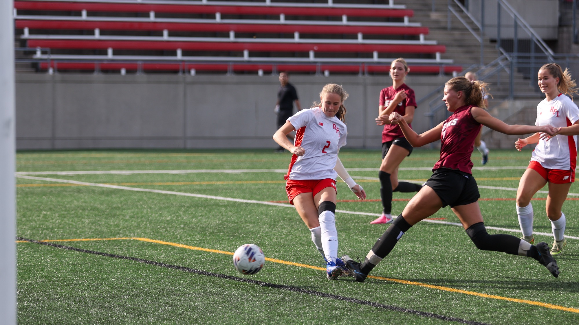 Ally Buchanan of RPI Women's Soccer in action versus Potsdam on Saturday, September 12, 2026 in Troy, New York.