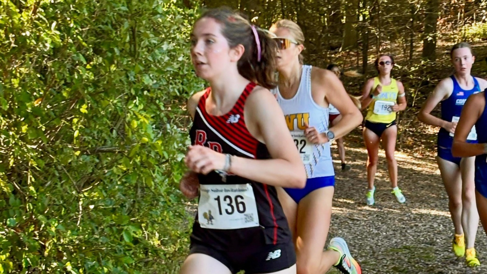 The RPI Women’s Cross Country team in action at the George Suitor Invitational at Trinity College on Saturday, September 12 2026 in Hartford, Connecticut