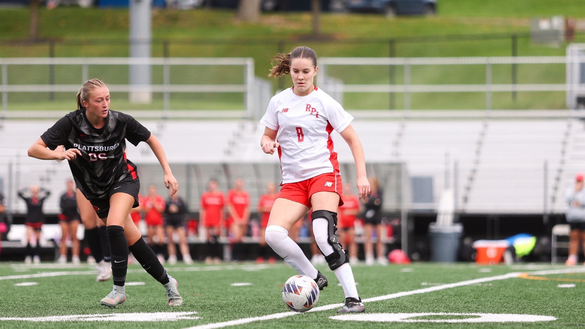 Elsa Ryan of the RPI Women's Soccer team in action versus Plattsburgh on Saturday, September 19, 2026 in Troy, New York.