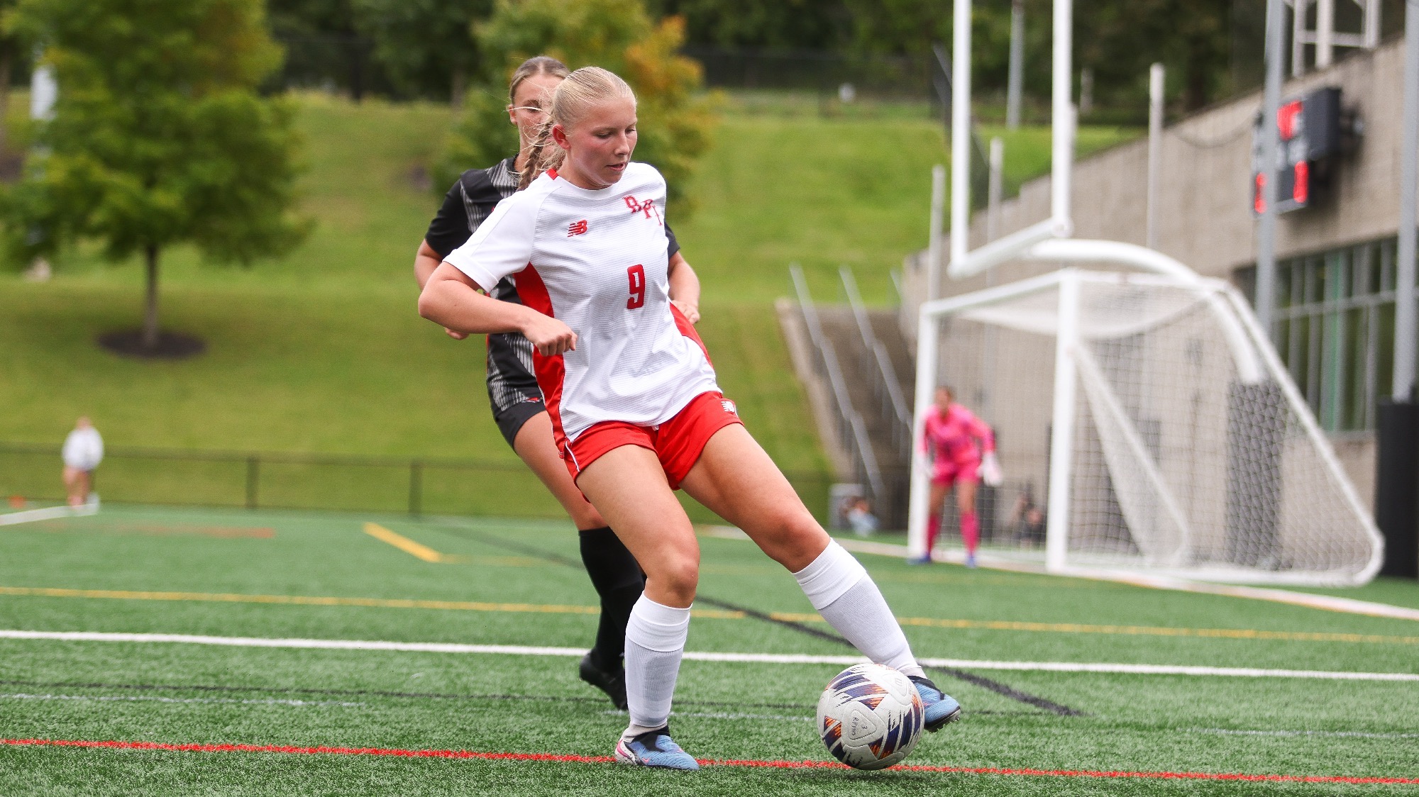 Allison Fleury of the RPI Womens Soccer team in action versus Plattsburgh on Saturday, September 19, 2026 in Troy New York. 